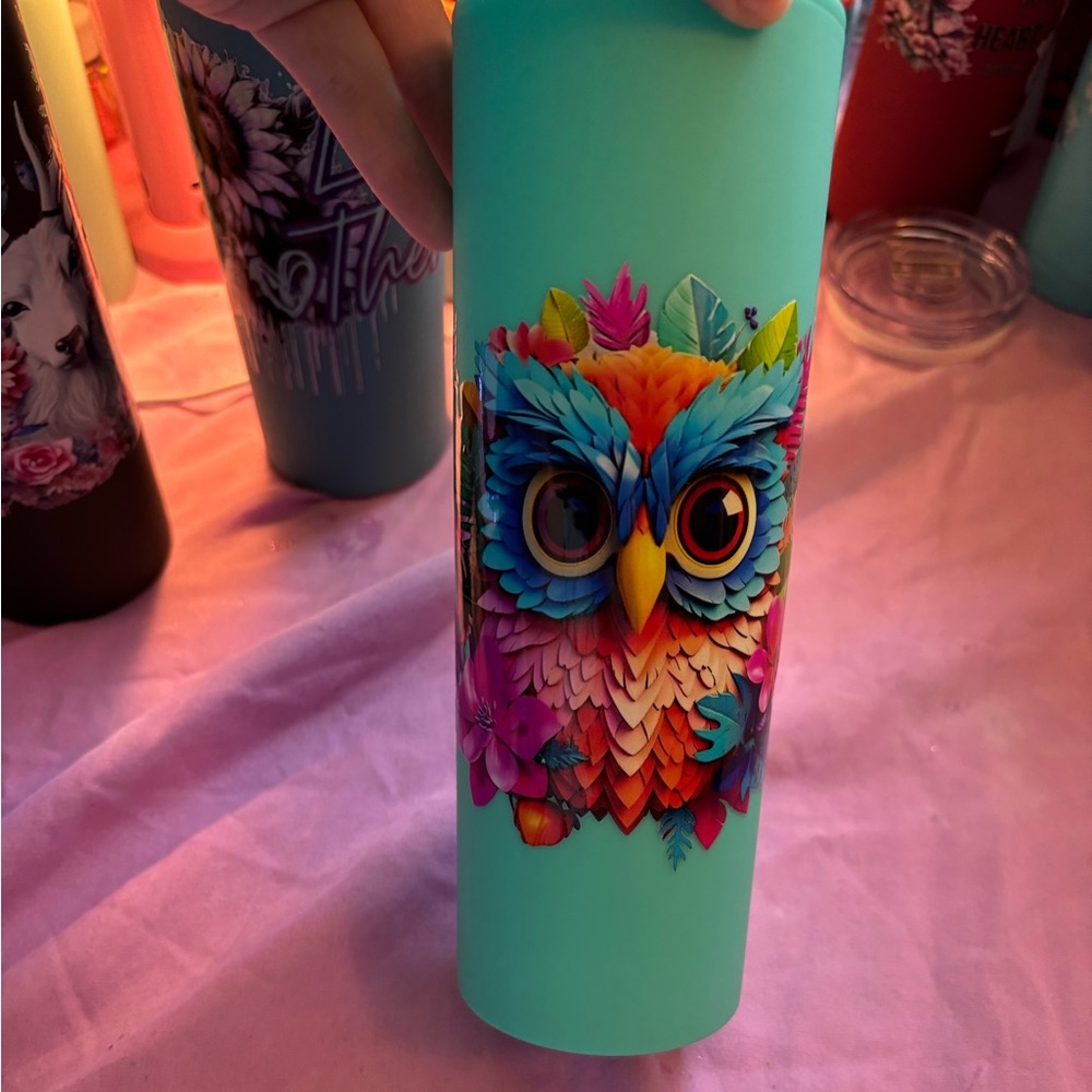 Colorful Owl Tumbler